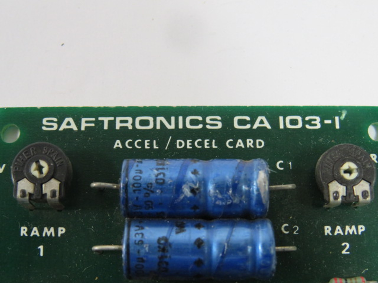 Saftronics CA103-1 Accel/Decel Board USED