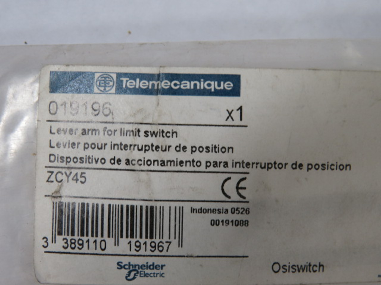 Telemecanique ZCY45 Lever Arm For Limit Switch ! NWB !