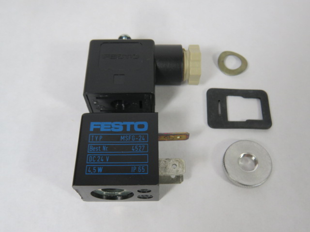 Festo MSFG-24 Solenoid Coil w/ Connector 24VDC 4,5W ! NOP !