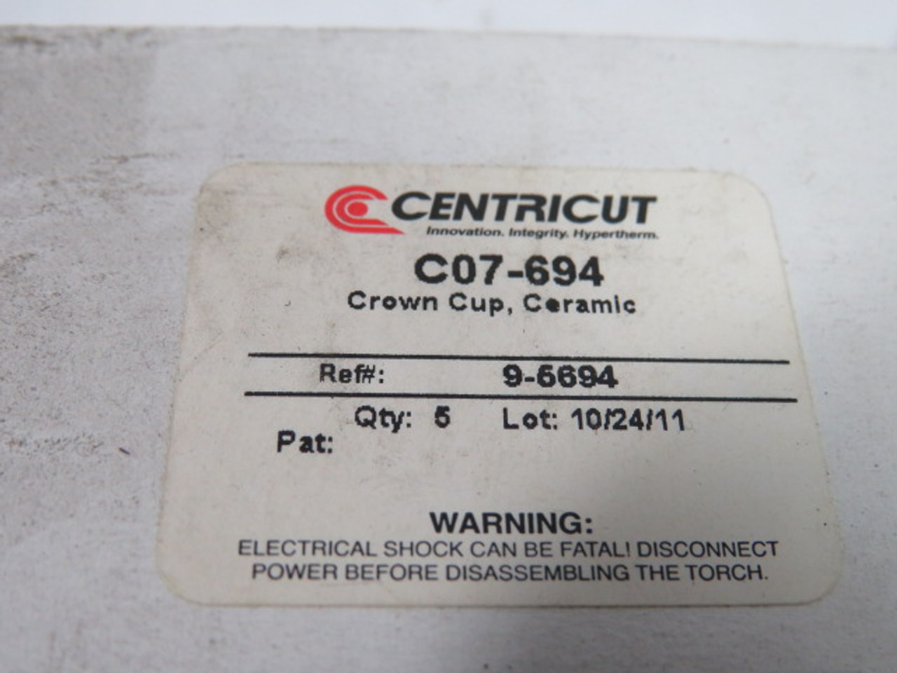 Centricut C07-694 Ceramic Crown Cup Box Of 5 ! NEW !