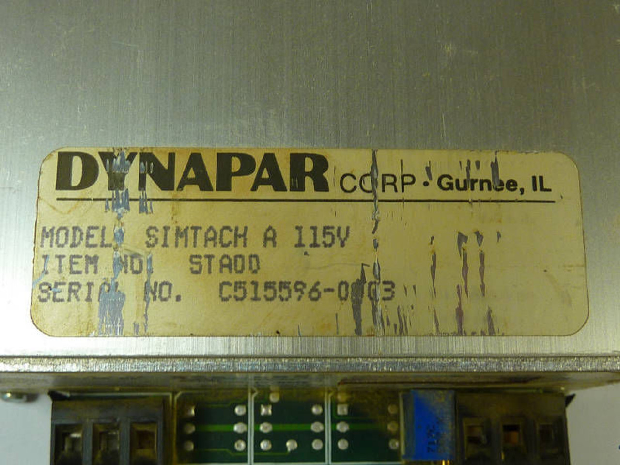 Dynapar SymTach A Tachometer 115V STA00 ! AS IS !