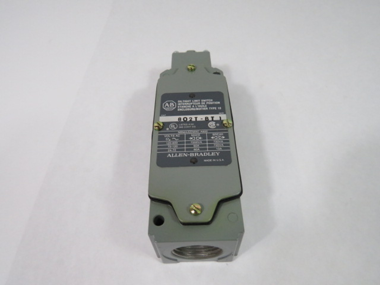 Allen-Bradley 802T-BT Series 1 Limit Switch 600VAC 10A ! NEW !