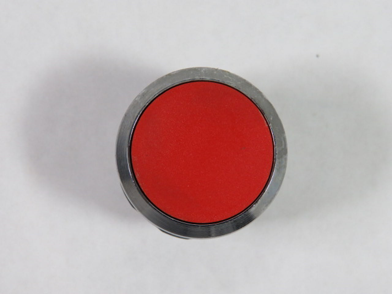 ABB MP1-30R Push Button Red Flush Chrome Bezel USED