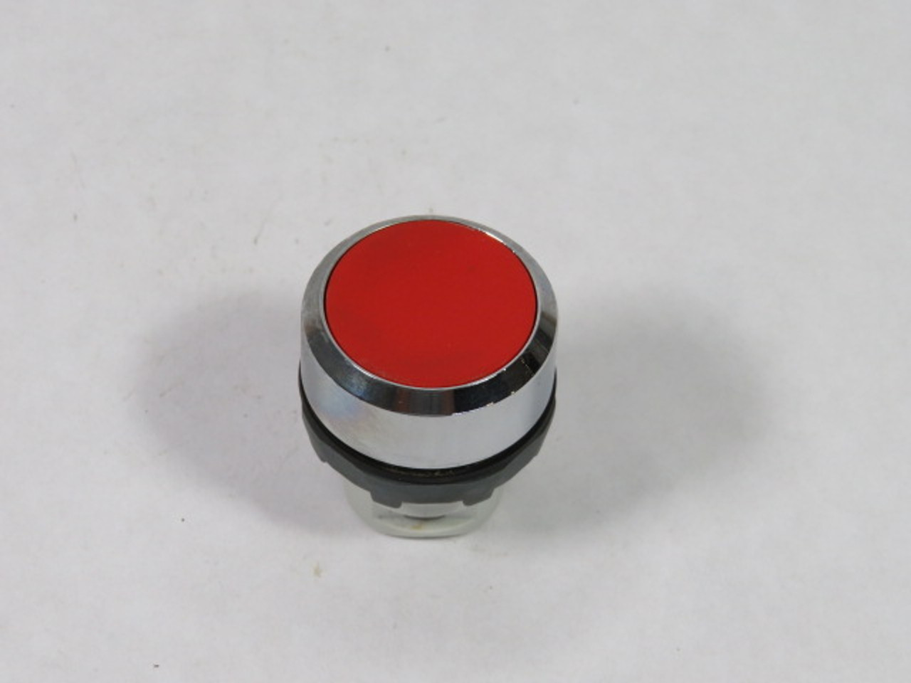 ABB MP1-30R Push Button Red Flush Chrome Bezel USED