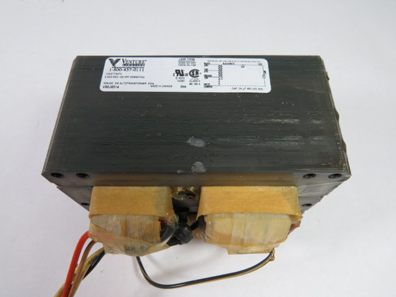 Venture V90J6514 Autotransformer 120/277/347V 9.00/3.90/3.15A 60HZ USED