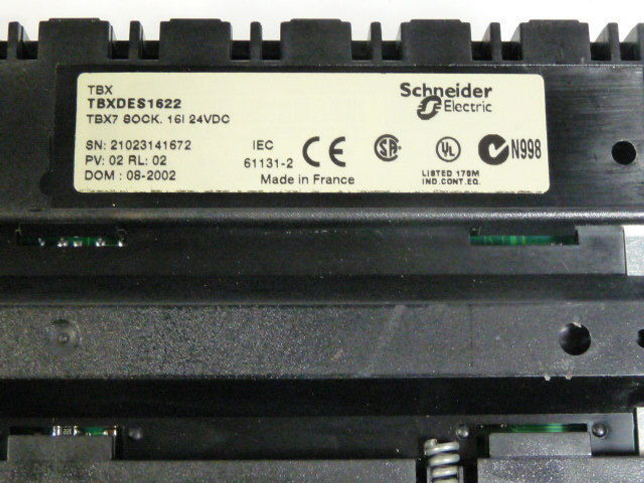 Telemecanique TBX-DES1622 TBX Discrete Module 16 Input Channels 24V Input USED