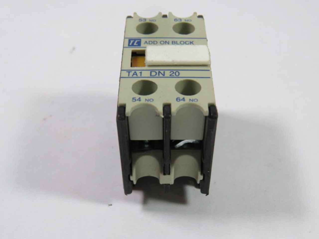 TC TA1-DN-20 Auxiliary Contact Block 2NO 6A 500V USED