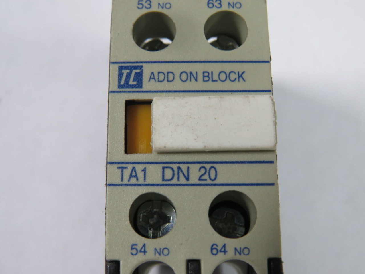 TC TA1-DN-20 Auxiliary Contact Block 2NO 6A 500V USED