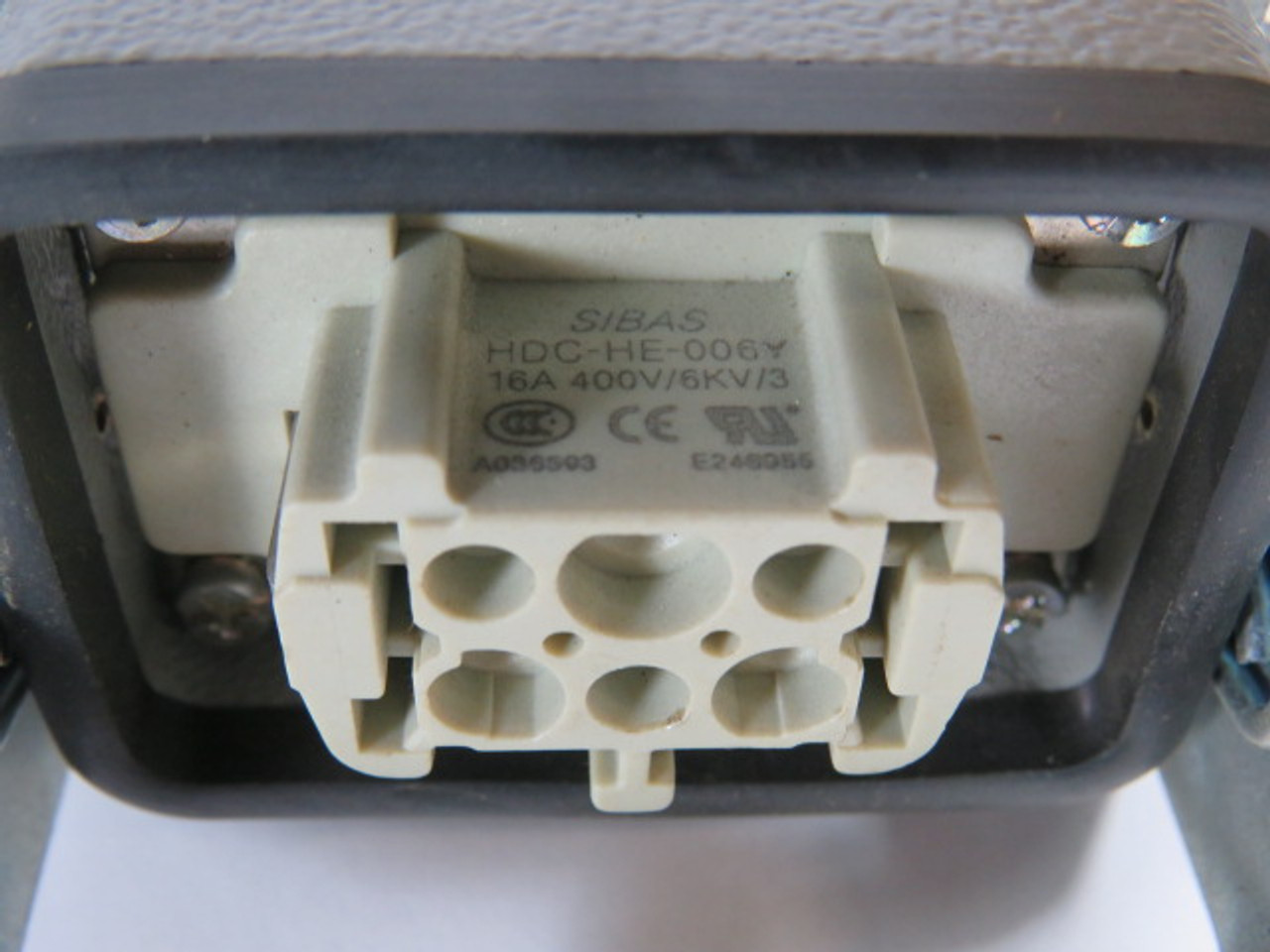 Sibas HDC-HE-006Y Connector 16A 400V/6KV/3 USED