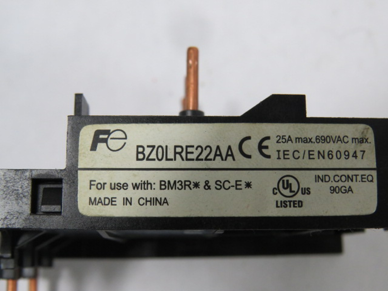 Fuji Electric BZ0LRE22AA Link Module For BM3R & SC-E02/SC-E05 Contactors USED
