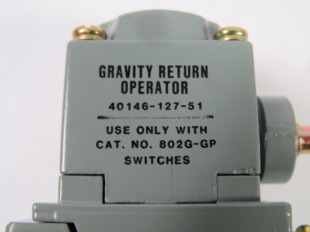 Allen-Bradley 802G-GP Ser H Limit Switch 1NO 1NC 5A 600V C/W Operator USED