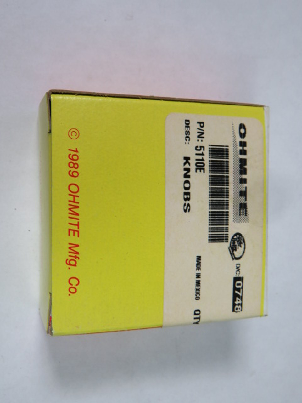 Ohmite 5110E Cylindrical Knob 42mm OD 1/4" ID ! NEW !