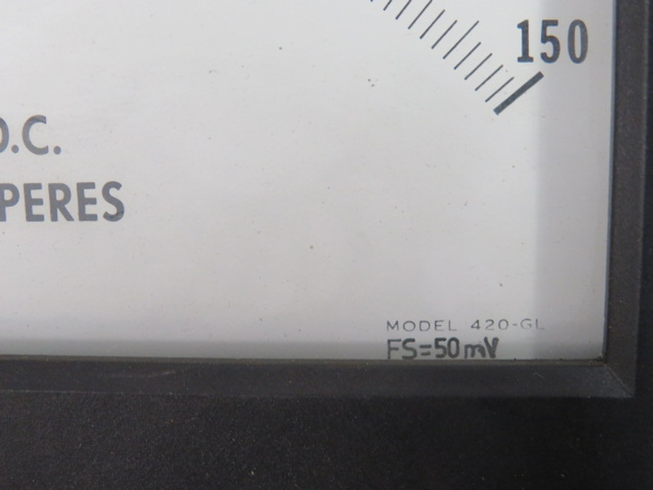 Triplett 420-GL Panel Meter 0-150 DC Amperes USED
