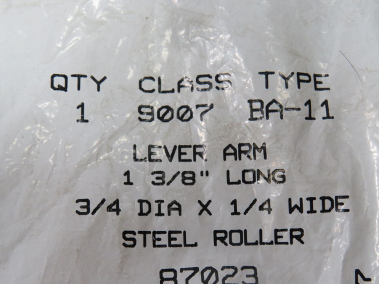 Square D 9007-BA-11 Limit Switch Lever Arm 1.38" L 3/4" Dia. x 1/4" W ! NWB !