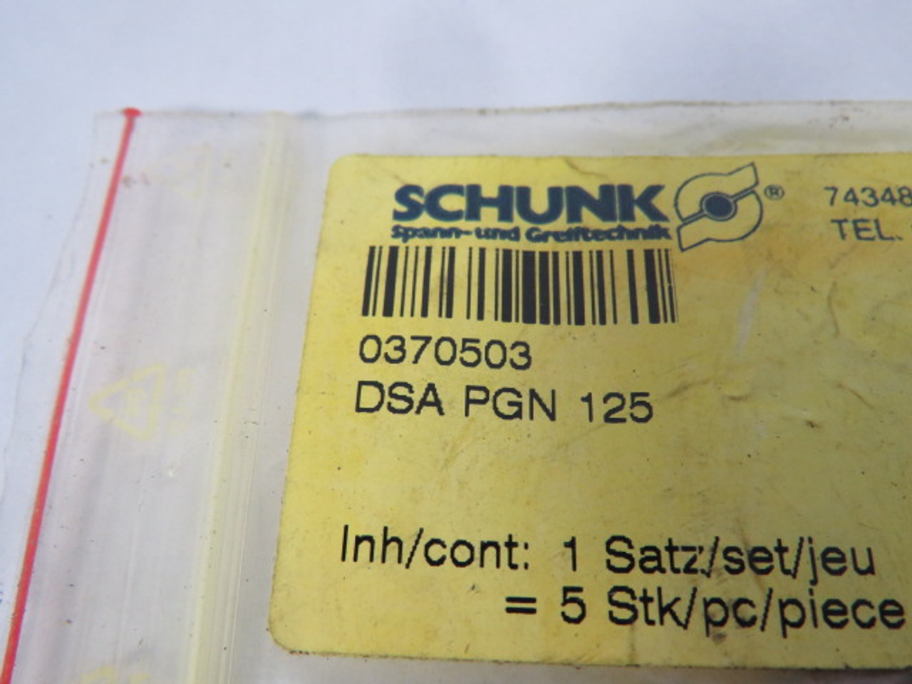 Schunk 0370503 Seal Kit PGN 125 ! NWB !
