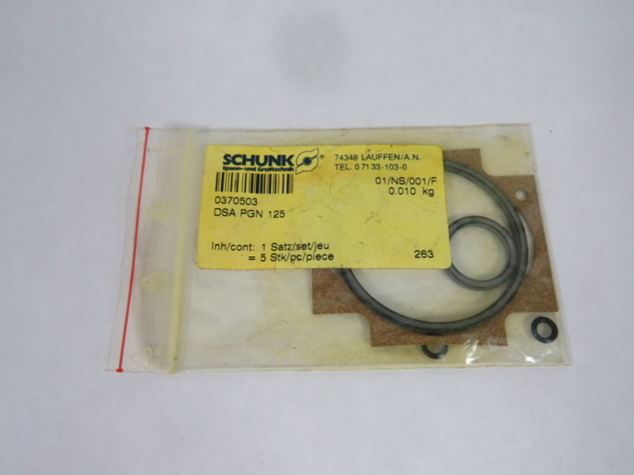 Schunk 0370503 Seal Kit PGN 125 ! NWB !