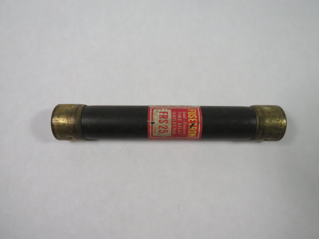 Fusetron FRS-25 Dual-Element Time Delay Fuse 25A 600V Class K5 USED