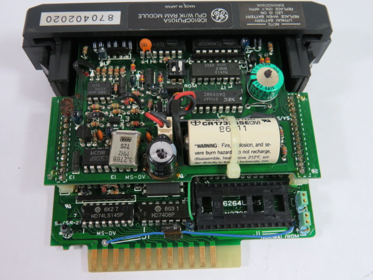 General Electric IC610CPU105A CPU w/1K Ram Module USED
