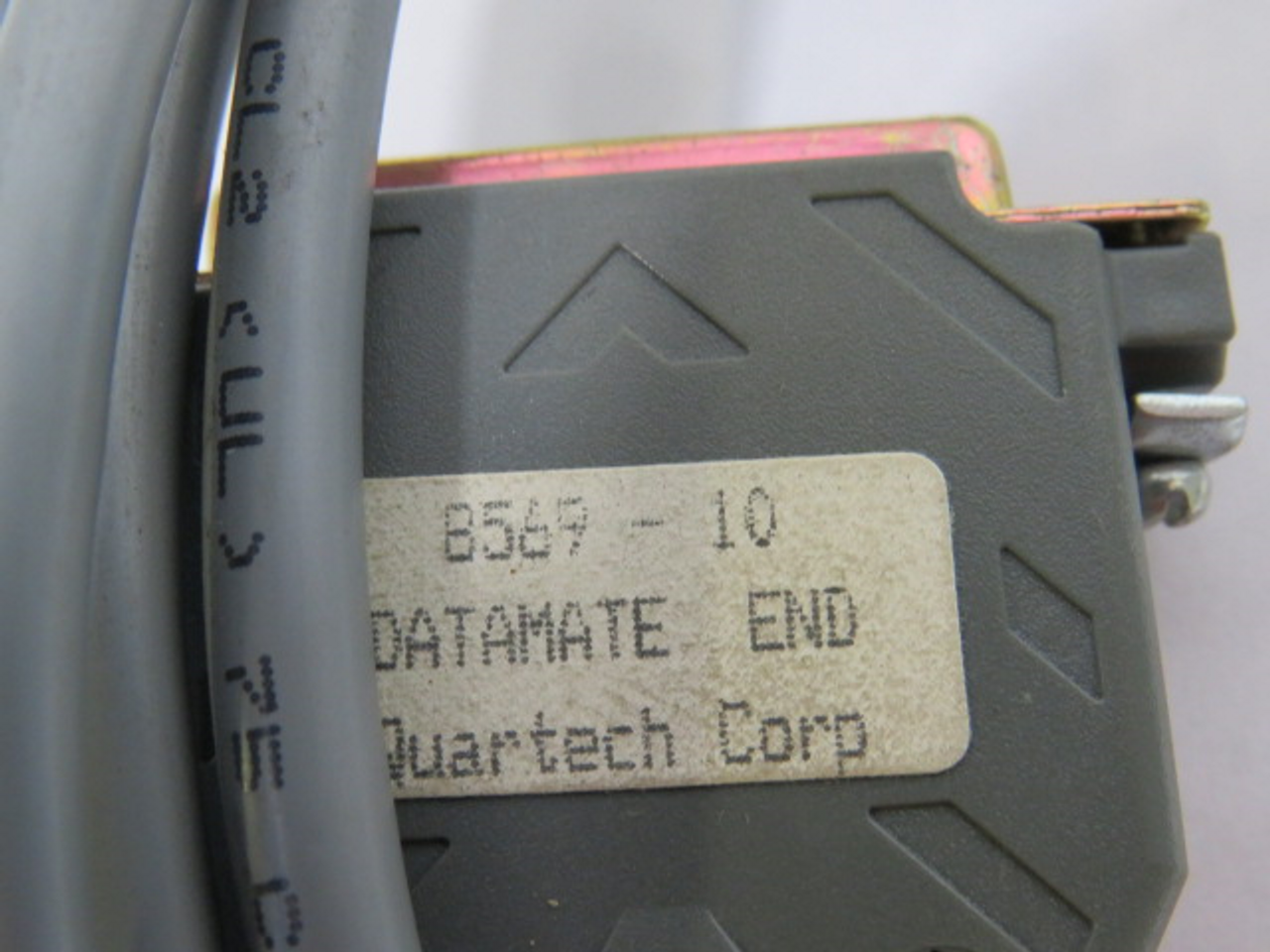 Quartech 8569-10 Communication Cable for Push Button to PLC-2 Control USED