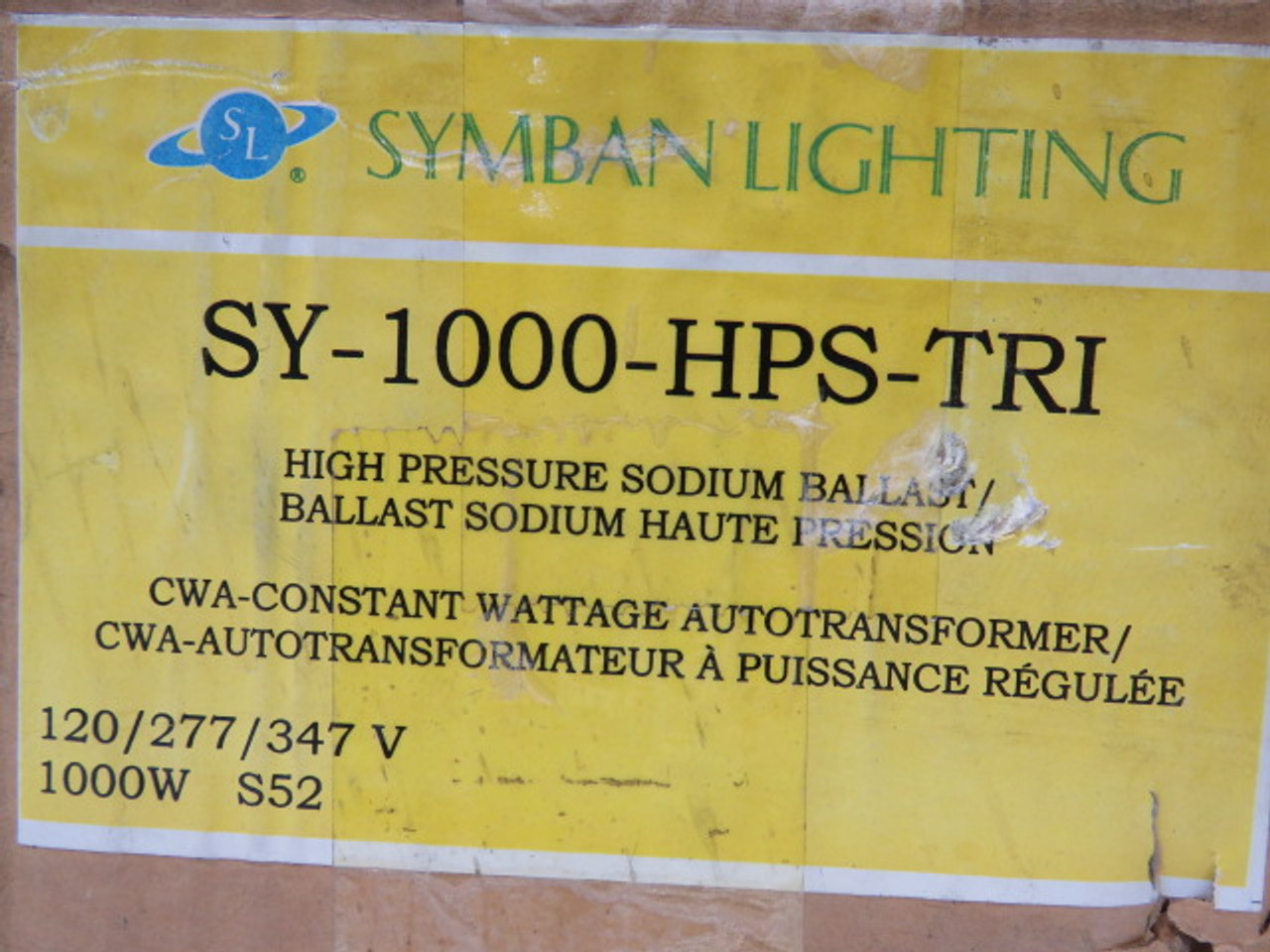 Symban SY-1000-HPS-TRI High Pressure Sodium Ballast 120/277/347V ! NEW !