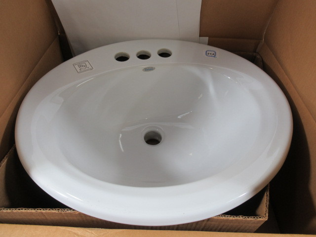 Vortens 3521V White (02) LV Venezia DropIn Sink 4" Centerset ! NEW