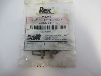 Rexnord REX41 Slip Fit Spring Clip Connecting Link ! NWB !