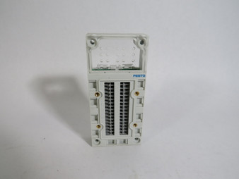Festo CPX-AB-8-KL-4POL Connection Block 195708 MISSING SCREWS ! WOW !