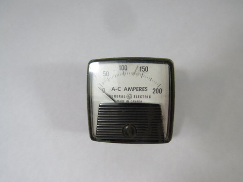 General Electric L533LSRL Panel Meter 0-5 A.C. Amperes Ratio 40:1 USED