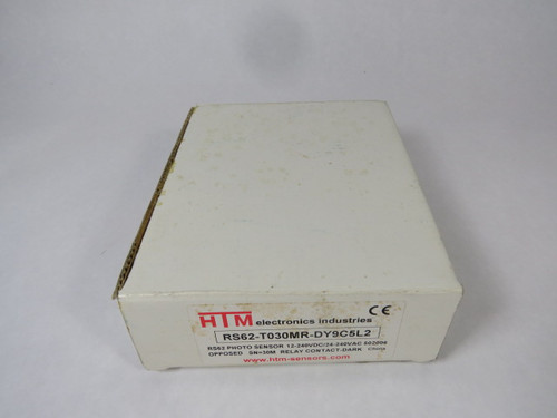HTM RS62-T030MR-DY9C5L2 Photoelectric Sensor 12-240VDC ! NEW !
