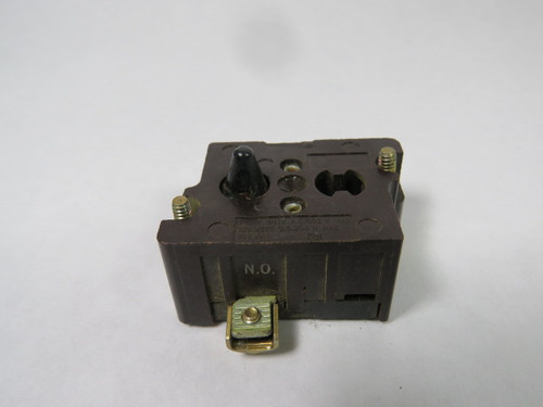 Cutler-Hammer 10250T53 Brown Contact Block 1NO 600VAC 250VDC USED