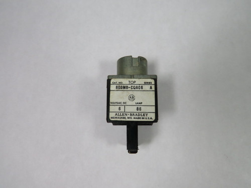 Allen-Bradley 800MB-CQA06 Series A Push Button 6VAC/DC No Operator USED