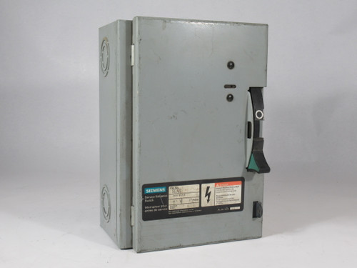 Siemens SE321 Service Entrance Switch 30A 240V 3-Pole USED