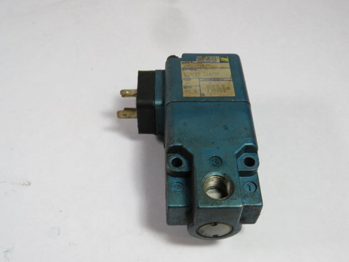 Mac 225B-110DD Solenoid Valve 110/120V 24VDC 15W 50/60Hz USED