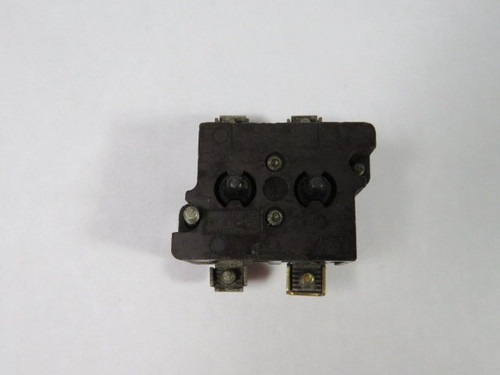 Cutler-Hammer 10250T49 Brown Contact Block 2NC 600VAC 250VDC USED