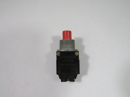 General Electric CR104A8103 Red Push Button 1NO/1NC USED