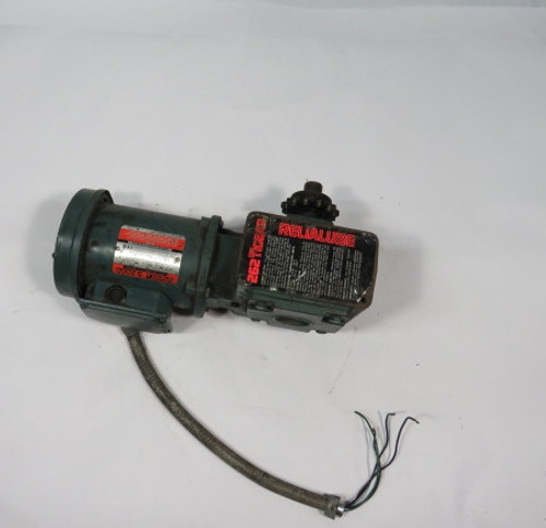 Reliance Electric 1HP 1725rpm 575V EC56CTE w/ Dodge Gear Reducer 15:1 USED