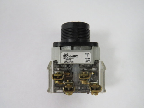 Allen-Bradley 800H-HR2A Series F Selector Switch 1NO 1NC 2-Position USED