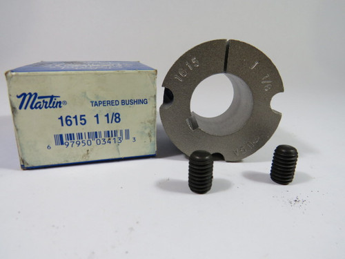 Martin 1615-1-1/8 Taper Lock Bushing 2-1/4" OD 1-1/8" Bore 1-1/2" LTB ! NEW !