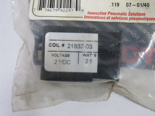 Topring 21832-03 Coil 24V DC 1/4" - 3/8" ! NEW !