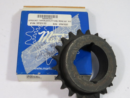 Martin 50BTB21H Bushing Bore Sprocket 1-5/8" Max Bore 21 Teeth 50 Chain ! NEW !