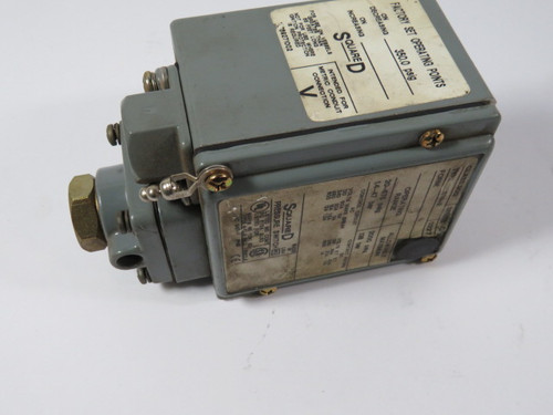 Square D 9012GEWM-2 Pressure Switch 20-675 PSI 2000 Max PSI USED