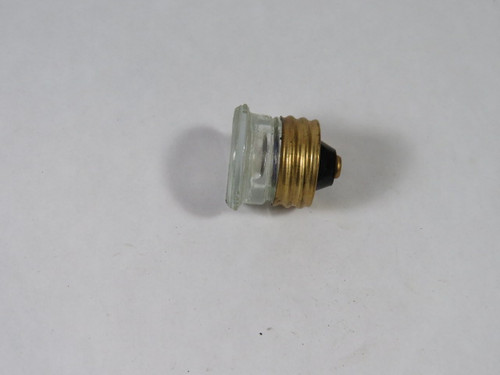 General Electric GE37615-3D Glass Fuse Plug 15A 125V USED