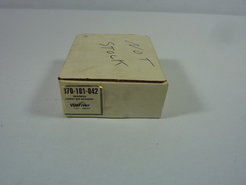 Warner Electric 5370-101-042 Conduit Box ! NEW !