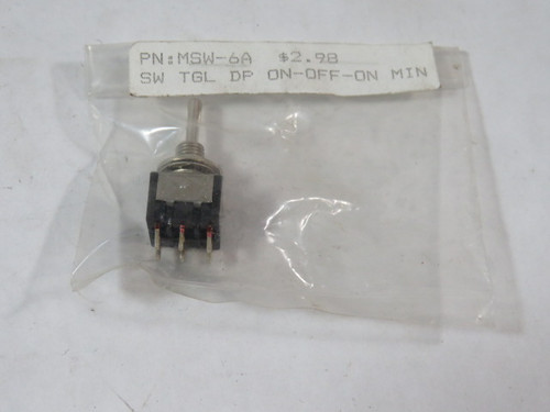 Provo MSW-6A Mini Toggle Switch DPDT On-Off-On ! NWB !