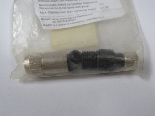 Harting 21 01 130 4071 M8X1 HARAX Circular Connector 32V 4A ! NWB !