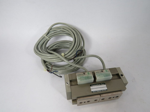 Numatics NRG25S11C1 Pneumatic Actuator w/SH6-031 6-36VDC 300mA Switch USED