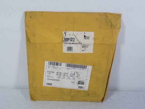 Cole Parmer JBMP1412 Junction Box Panel 14 x 12 Inch ! NEW !