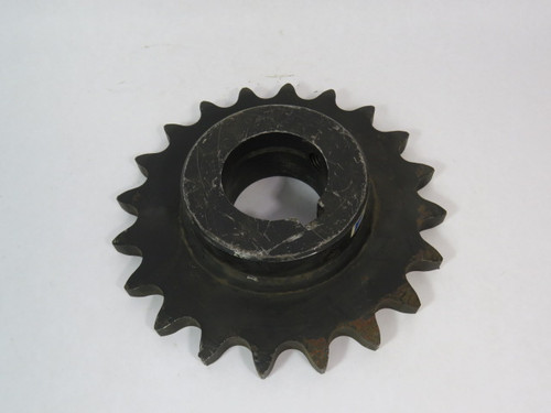 Tsubaki 100B20F-2.1/2 Roller Chain Sprocket 2-1/2"ID 20T 100C 1.25"Pitch USED