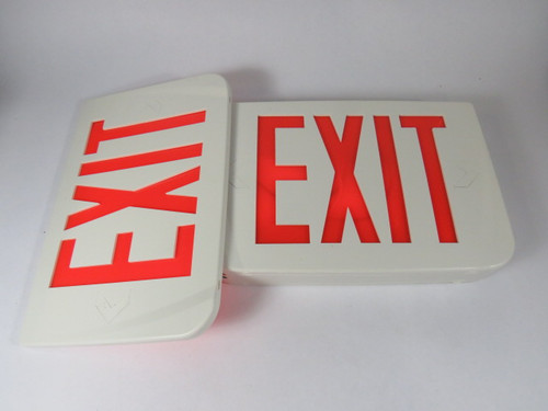 Thomas & Betts ULTWSPN3R Ultima Plastic Exit Sign Red LED 120/347VAC NEW