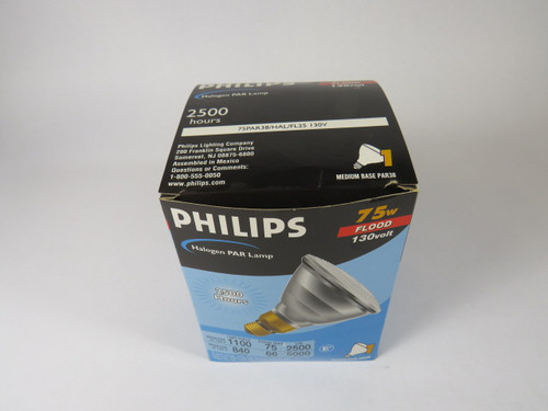 Philips 75PAR38/HAL/FL25-130V Halogen PAR Lamp 130V 75W NEW